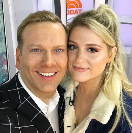 Brian picture with singer and song-writer, Meghan Trainor during the show Today.